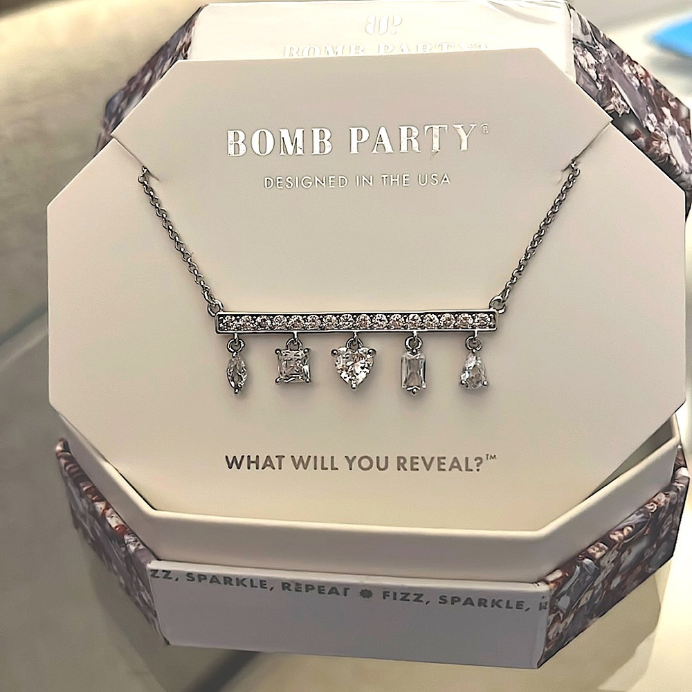 Necklace- Bomb Party- April Birthstone